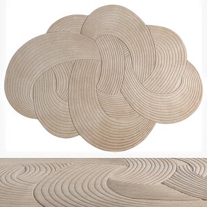 Rochebobois Nuvola Rug 3D model