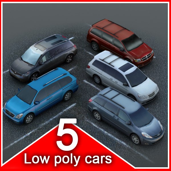 5 LowPoly VANs