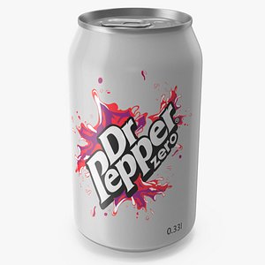 Dr Pepper Zero Soda Can
