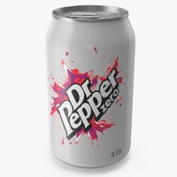 Dr Pepper Zero Soda Can