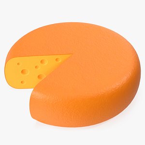 Cartoon Head of Cheese 3D model