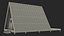 A Frame Cabin with Deck 3D model