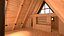 A Frame Cabin with Deck 3D model
