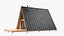 A Frame Cabin with Deck 3D model
