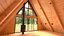 A Frame Cabin with Deck 3D model