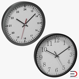 office clocks 3ds