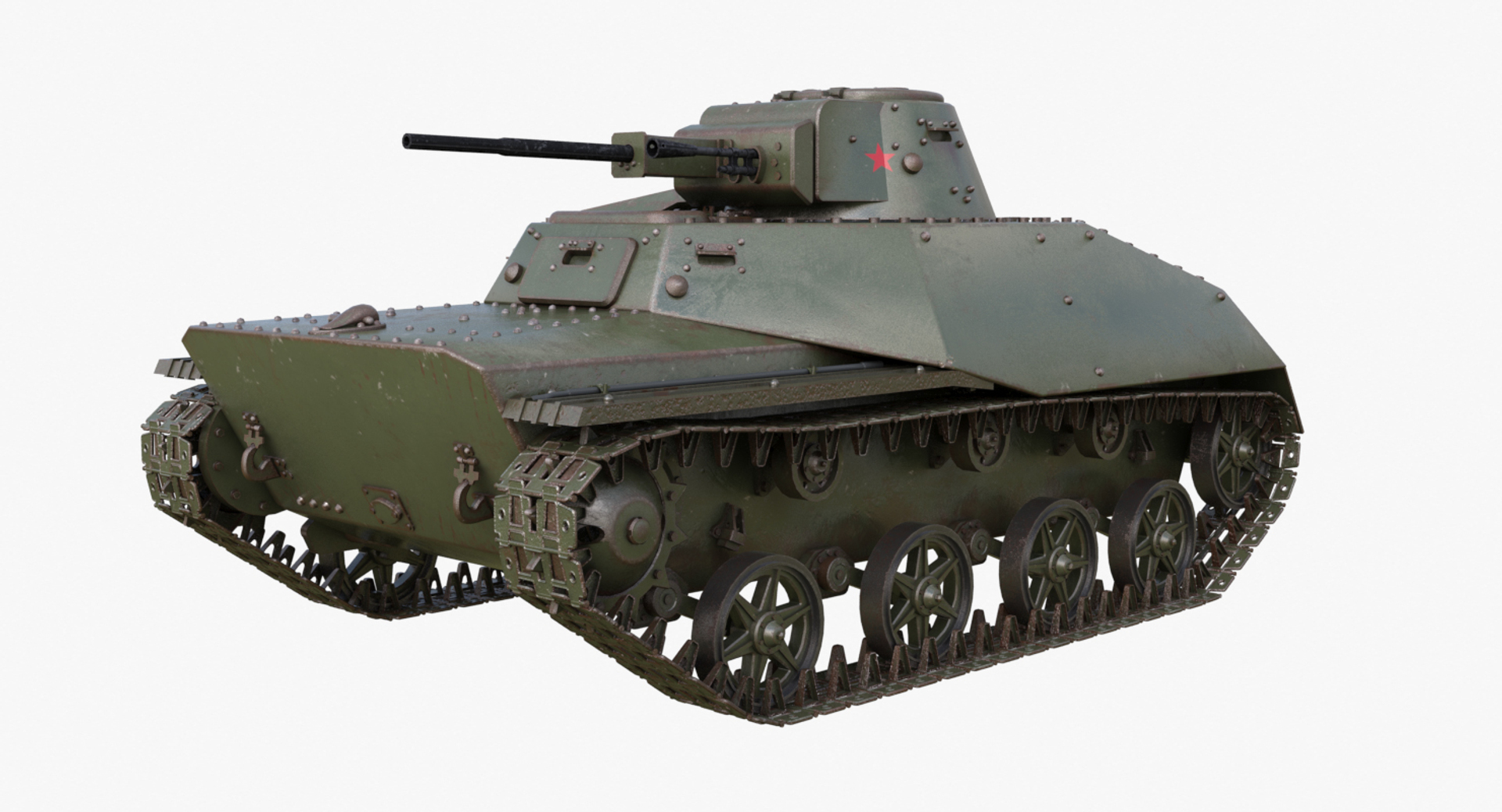 Tank T 40 Soviet Model - TurboSquid 1290882