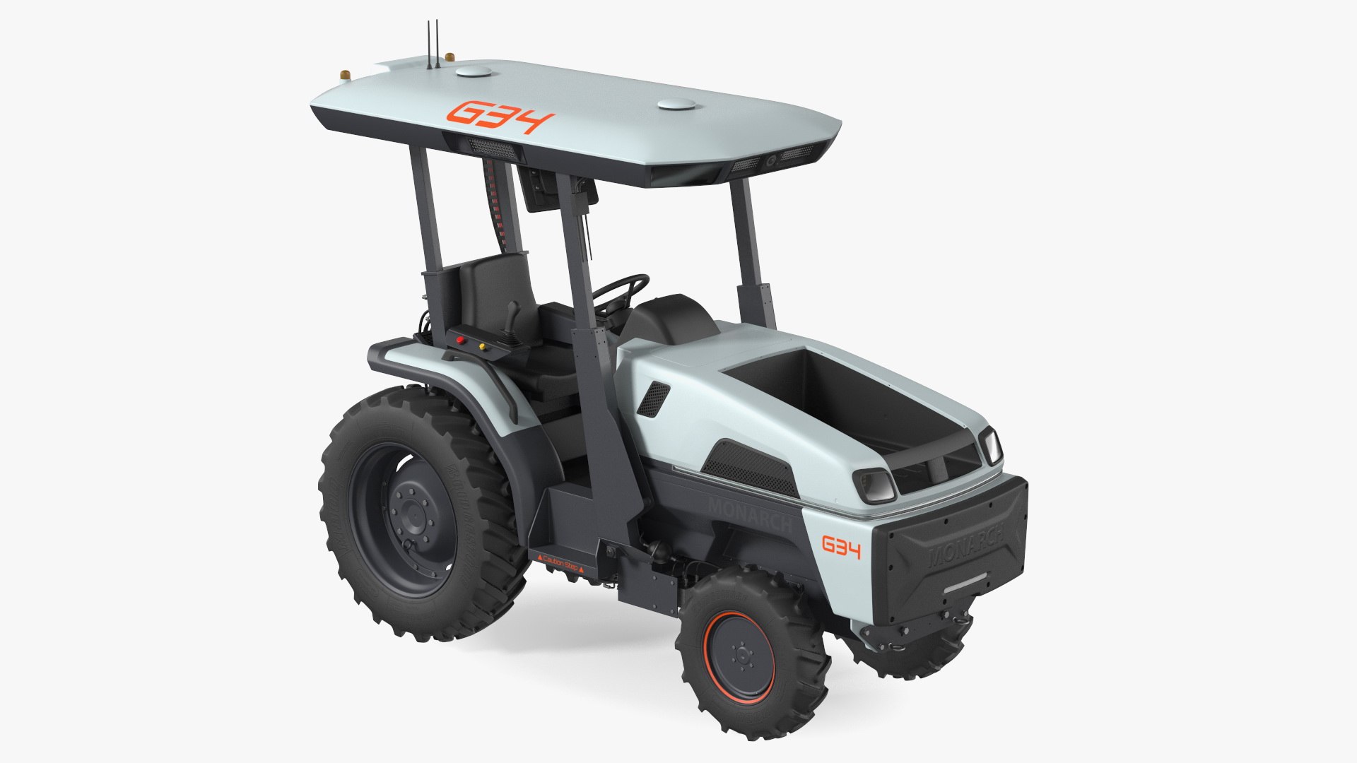 Monarch Autonomous Electric Tractor 3D model preview