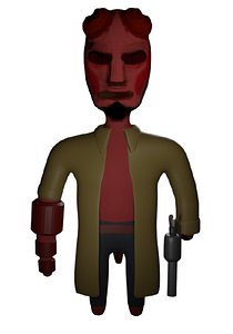 3D model hellBoyMuppet