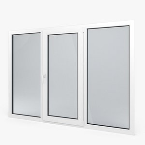 3d Model Modern Pvc Window 2