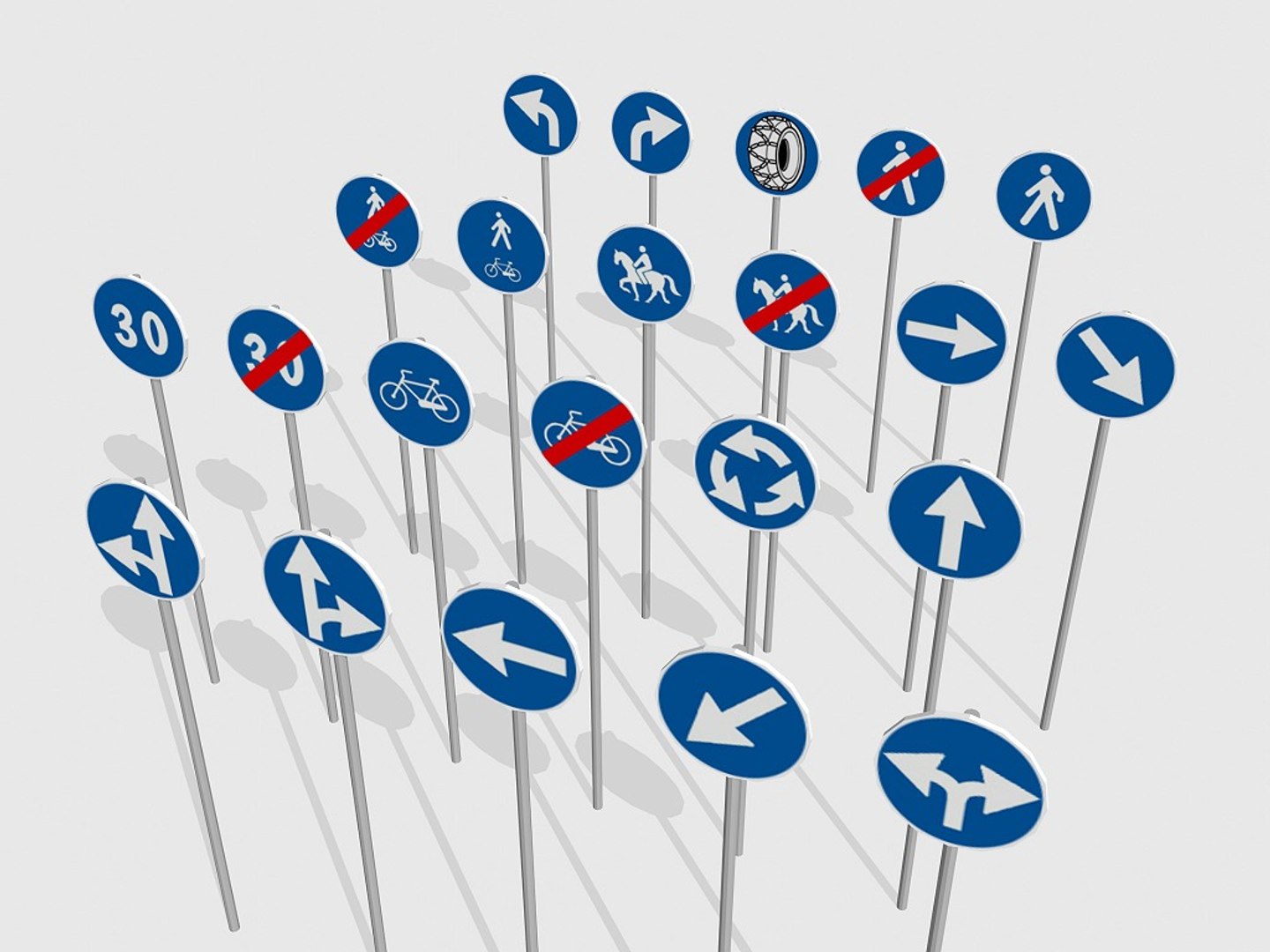 3d Model Traffic Signs