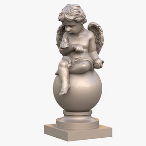 3D Angel statue model