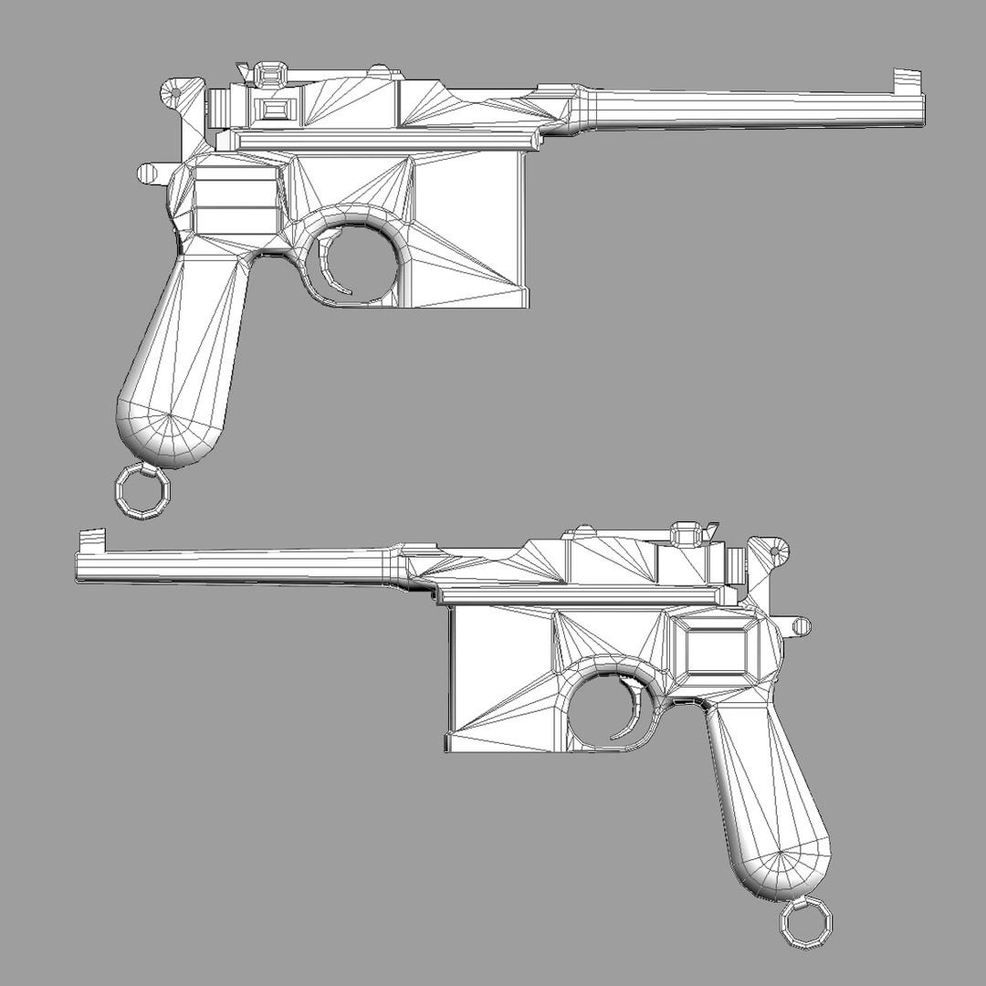 mauser c96 3d model