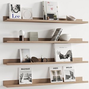 095 Decor on shelves 01 books and neutral 00