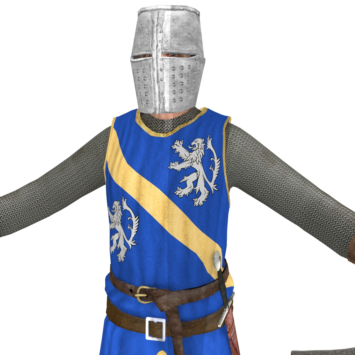 3D model rigged knight helmet - TurboSquid 1332716