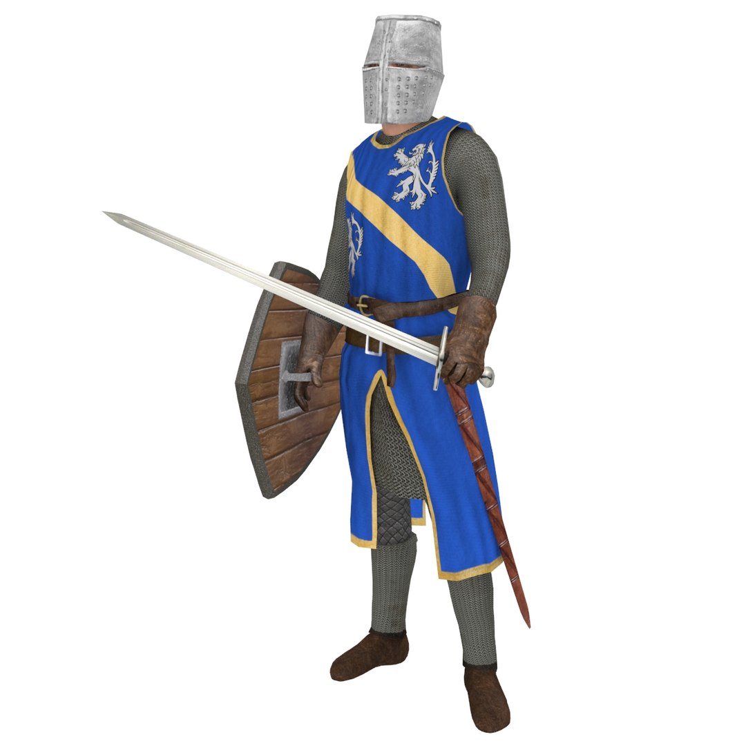 3D Model Rigged Knight Helmet - TurboSquid 1332716