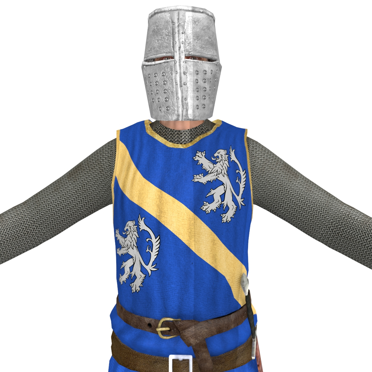 3D model rigged knight helmet - TurboSquid 1332716