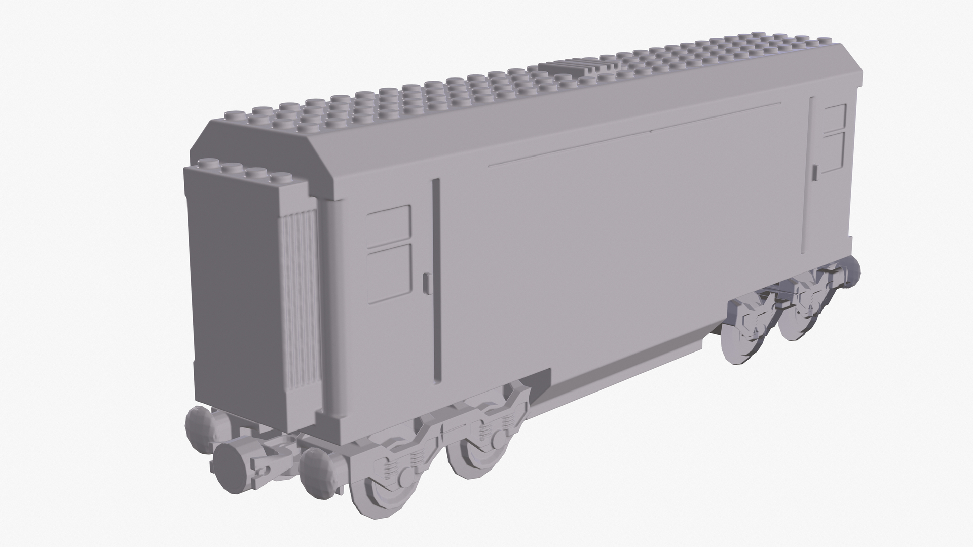 3d print model Lego train 4558 Metroliner model TurboSquid 1794635