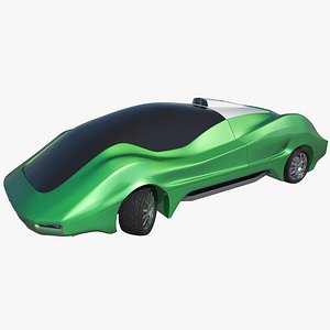 3D futuristic concept car model