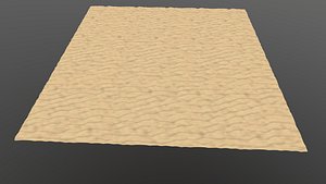 Desert Terrain 3D Model AR VR