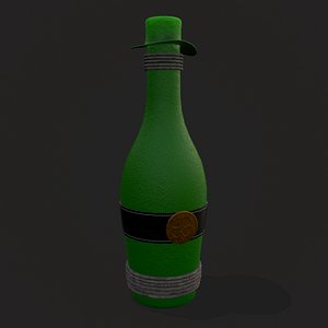 3D St Patrick Day Bottle