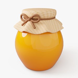 Stylized Honey Jar 3D model