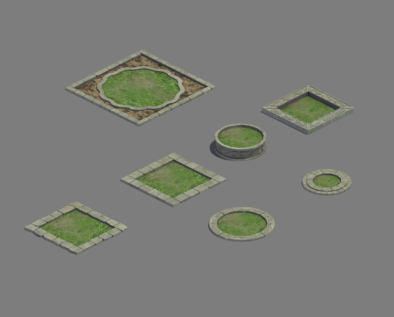 Flower terrace - base 3D model - TurboSquid 1448792