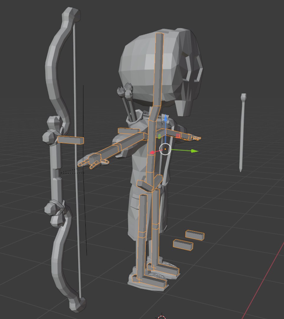 Rigged Skull Archer Boy Model - TurboSquid 1609626