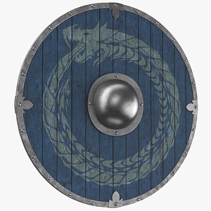 real medieval shield 3D model