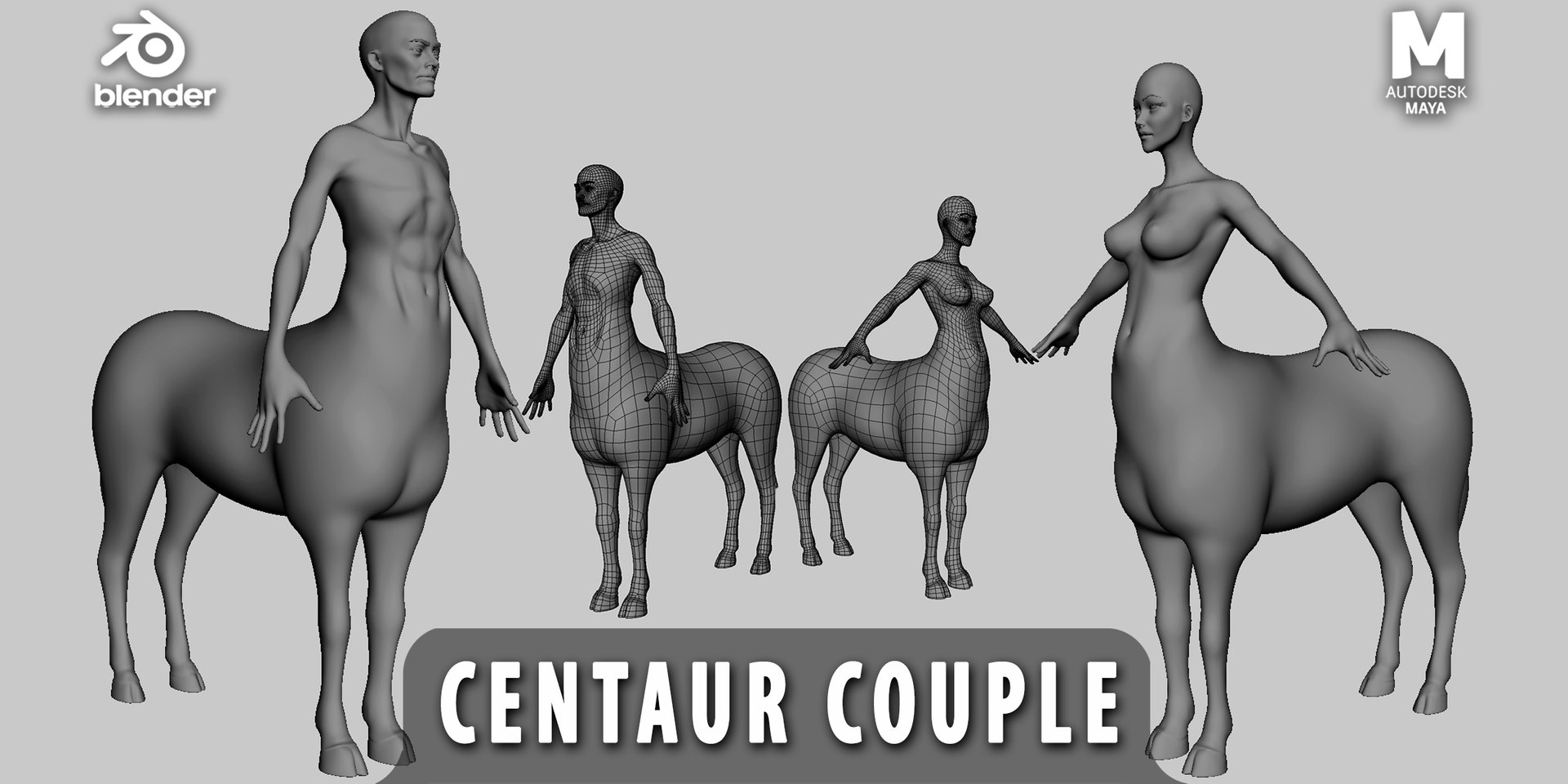10 Mythical Creature 3D model https://p.turbosquid.com/ts-thumb/md/v4xHsk/Xq/centaurcouple/jpg/1716994399/1920x1080/fit_q87/533407011d13e9e2b9ceff98b44de3a4c4747262/centaurcouple.jpg