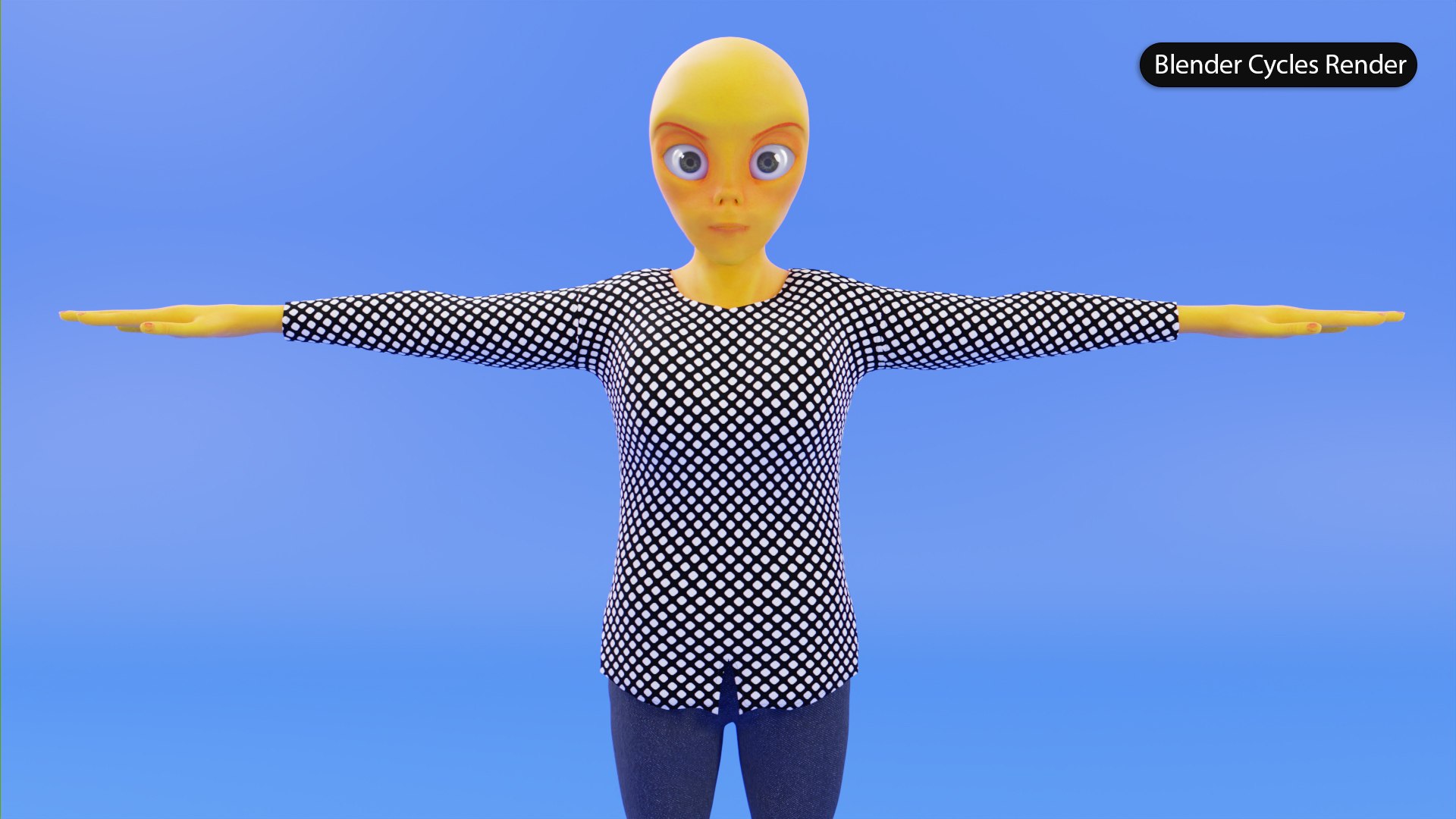 Alien Female Cartoon 3D model https://p.turbosquid.com/ts-thumb/md/z0EaoW/Ov/alieninshirtfronthalf/jpg/1678707498/1920x1080/fit_q87/8948cff60d1ac7a0bcef5791f70484b7f835547b/alieninshirtfronthalf.jpg