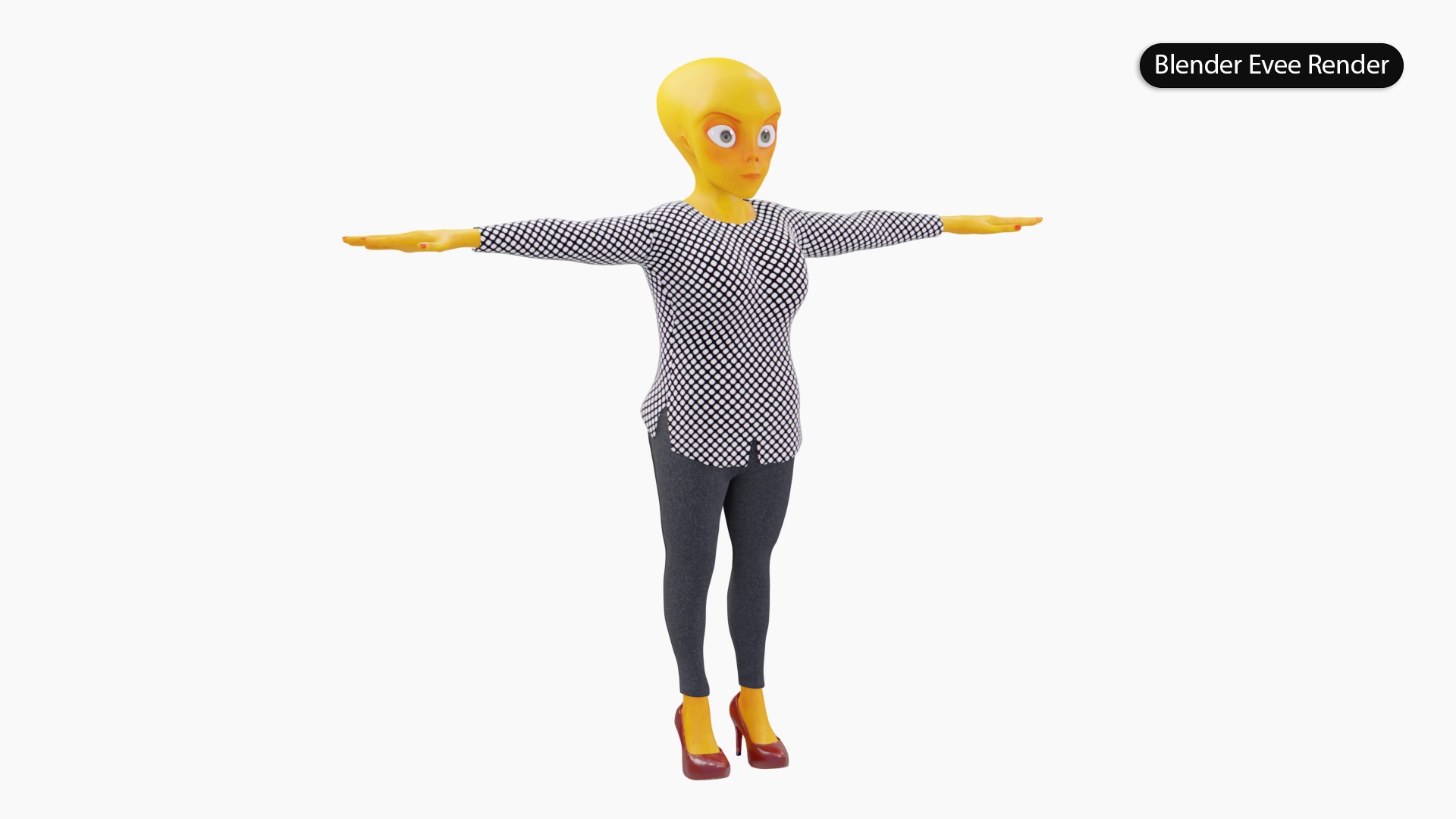Alien Female Cartoon 3D model https://p.turbosquid.com/ts-thumb/md/z0EaoW/lR/alieninshirtrightsideevee/jpg/1678707774/1920x1080/fit_q87/b4f31aeb9d69a3f3d8b149aabf12cd6639f90521/alieninshirtrightsideevee.jpg