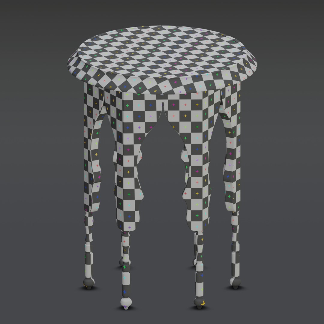 3D Model Moroccan Round Side Table - TurboSquid 1736142