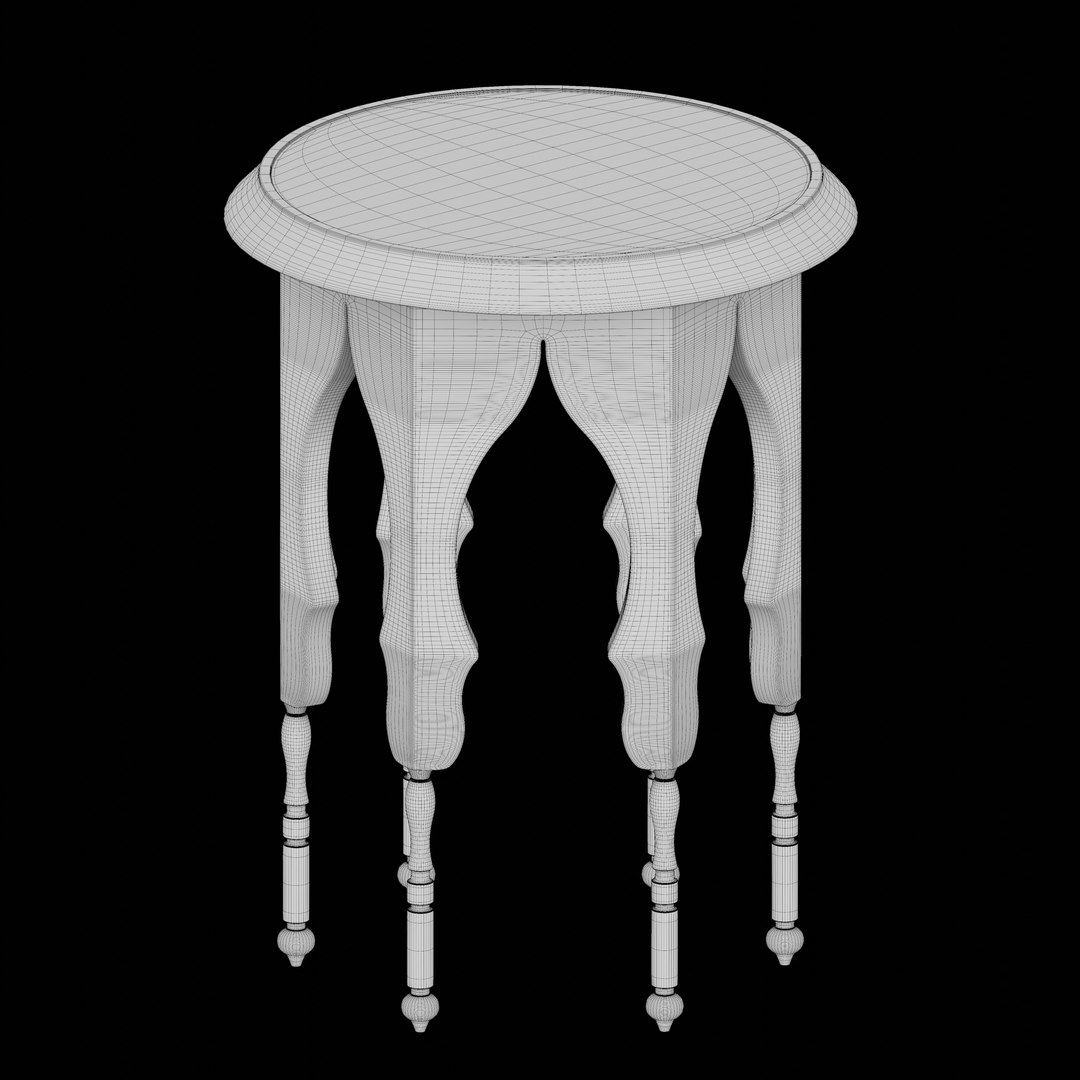 3D Model Moroccan Round Side Table - TurboSquid 1736142