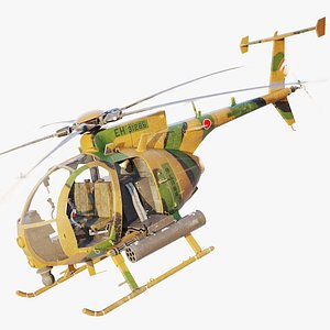 3D MH-6e Little Bird Japan model