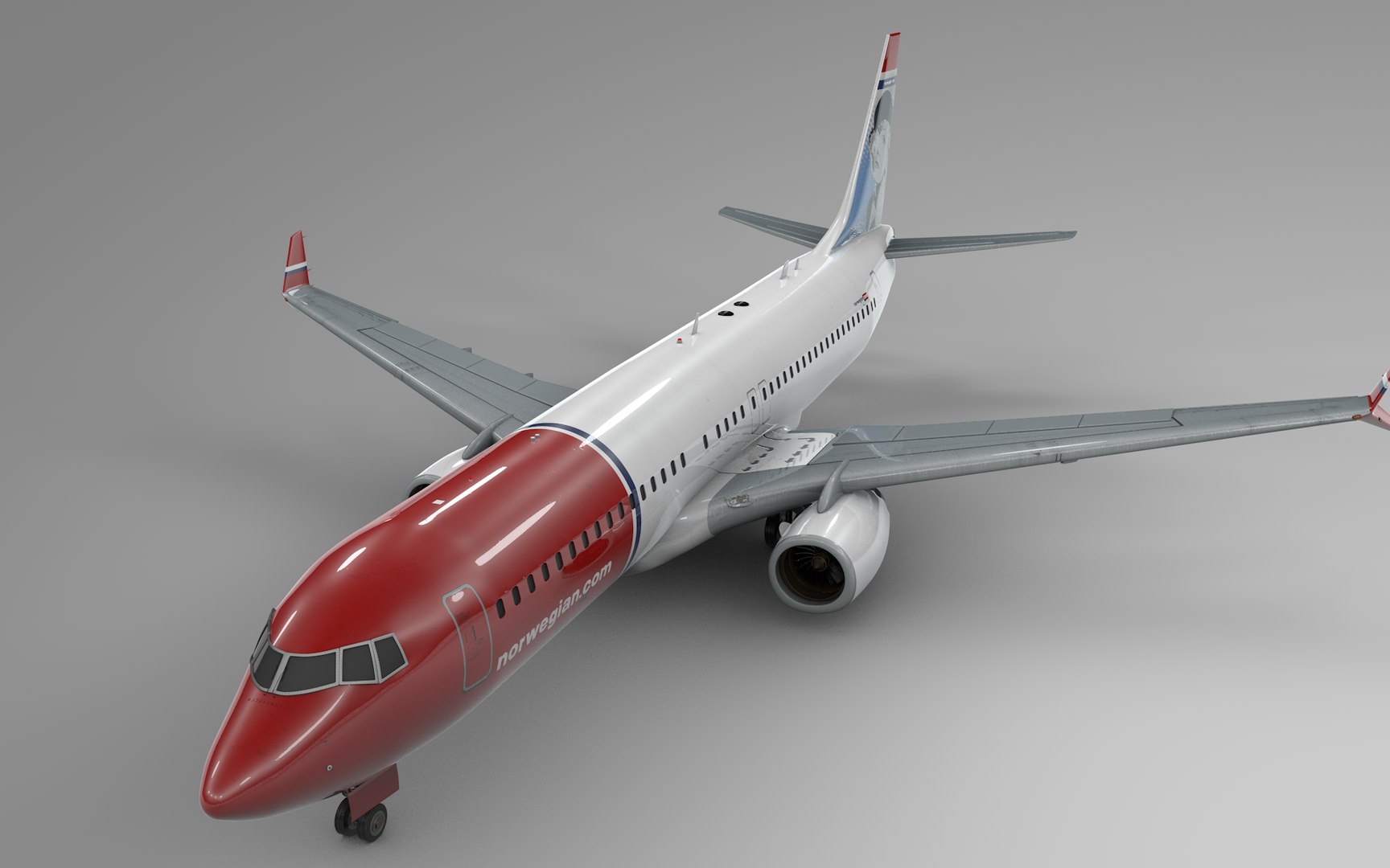 3D boeing 737-8 norwegian air model - TurboSquid 1691963