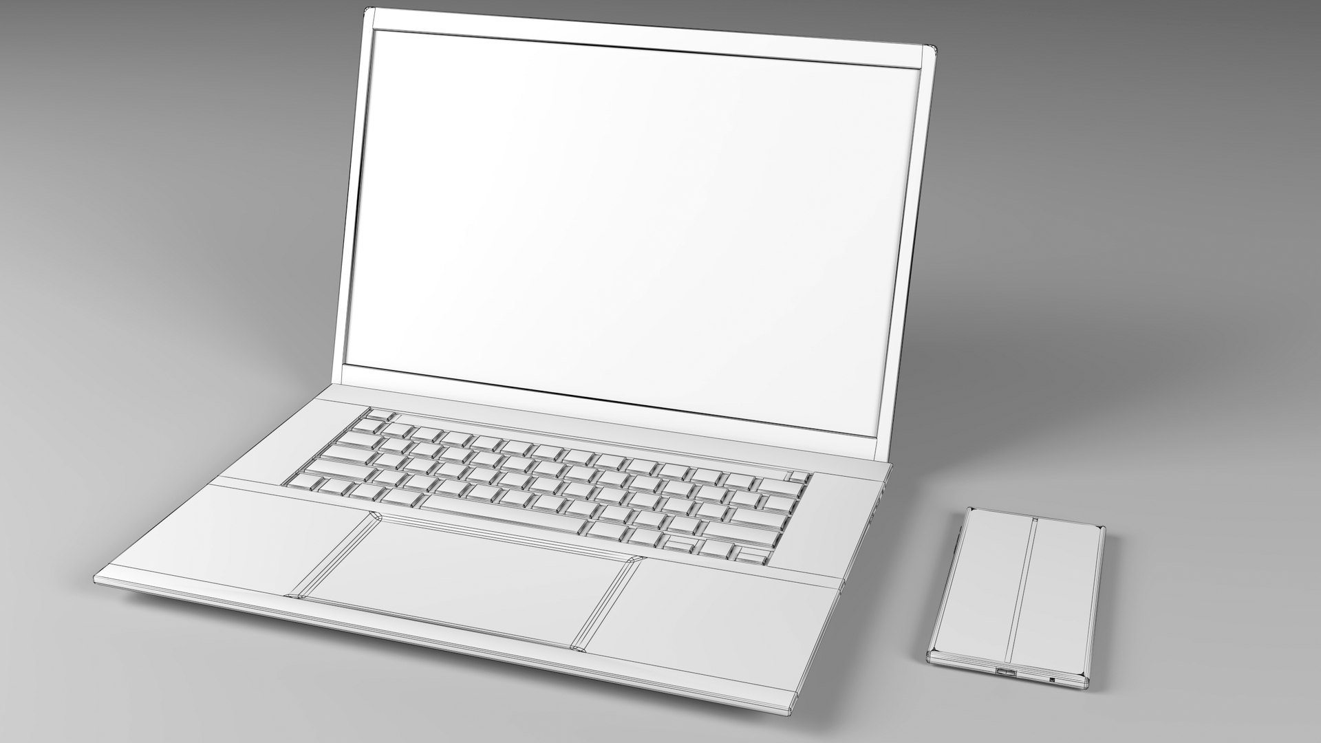 3D Laptop-Smartphone model https://p.turbosquid.com/ts-thumb/me/9Wg5uZ/Hp/wireframe/jpg/1721737260/1920x1080/fit_q87/45cc8ee8d8bf6b146740982f50e4b60363377740/wireframe.jpg