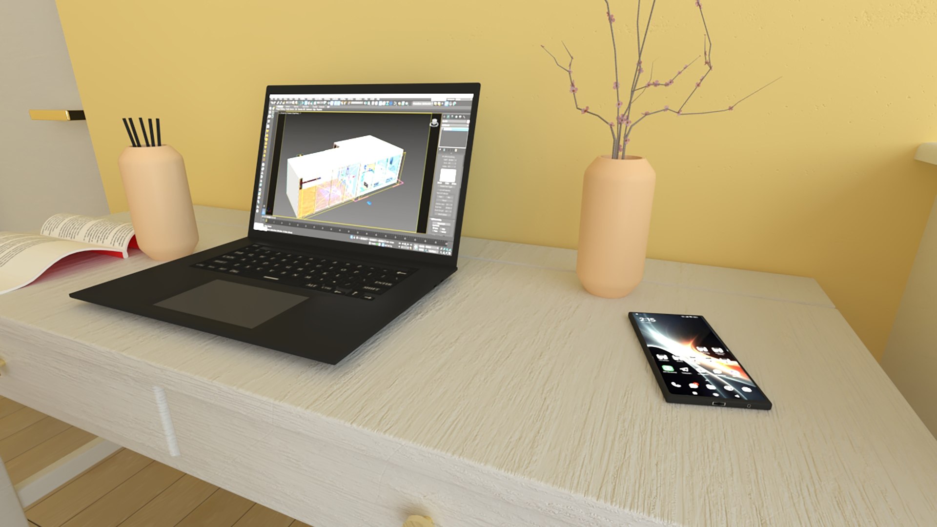 3D Laptop-Smartphone model https://p.turbosquid.com/ts-thumb/me/9Wg5uZ/aB/1/jpg/1721737252/1920x1080/fit_q87/7796fbcce4d64374ba202911f6a36762a4fb4f14/1.jpg