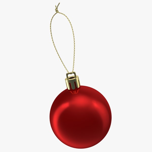 3D christmas ball ornament model