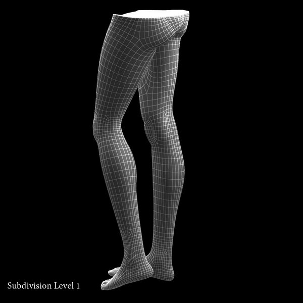 3d female legs