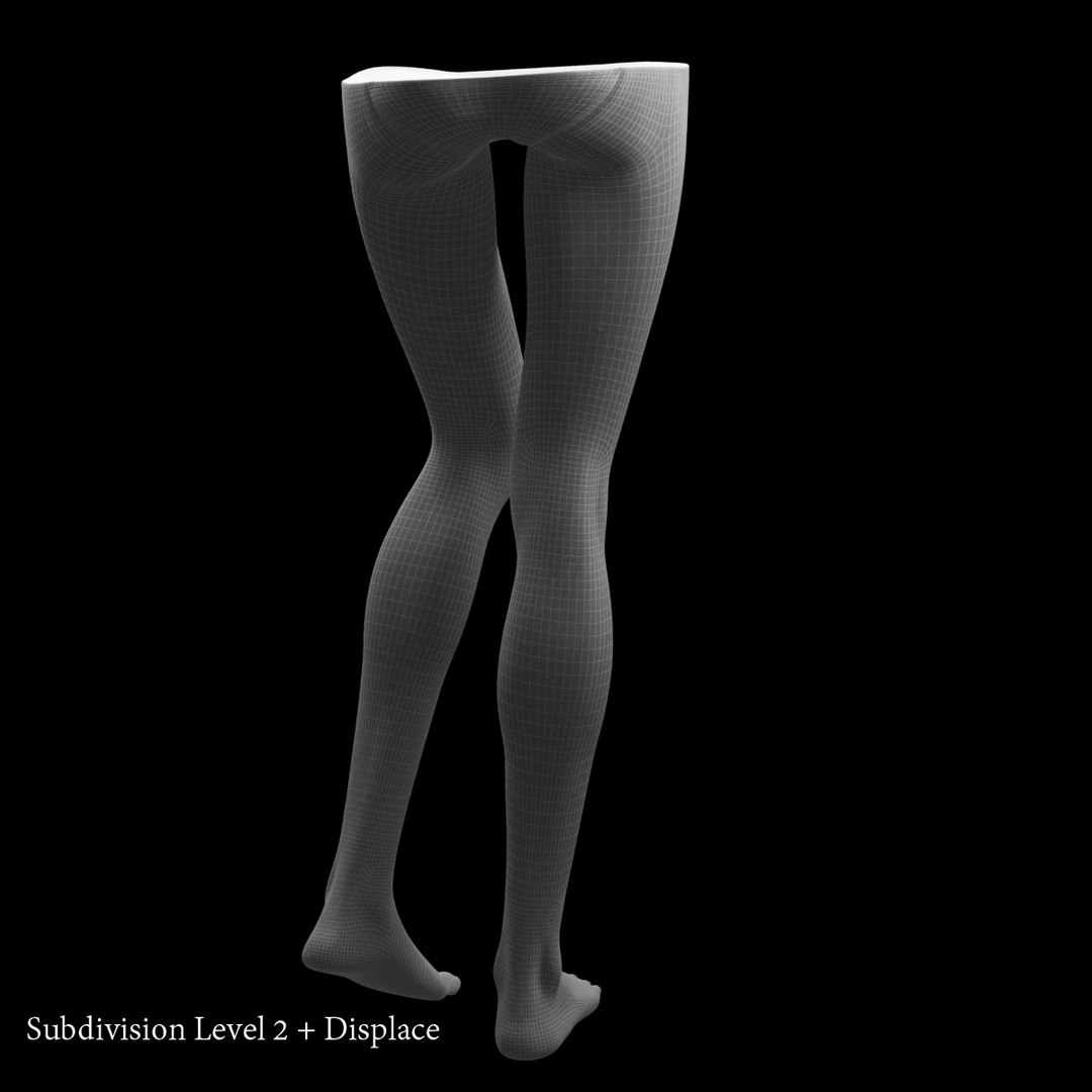 3d female legs