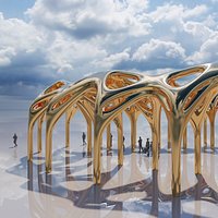 XENOVAULT 02 Alien Parametric Architectural Pavilion