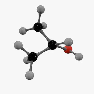 3D Isopropanol Molecule