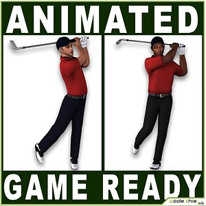 Golfers Low Poly