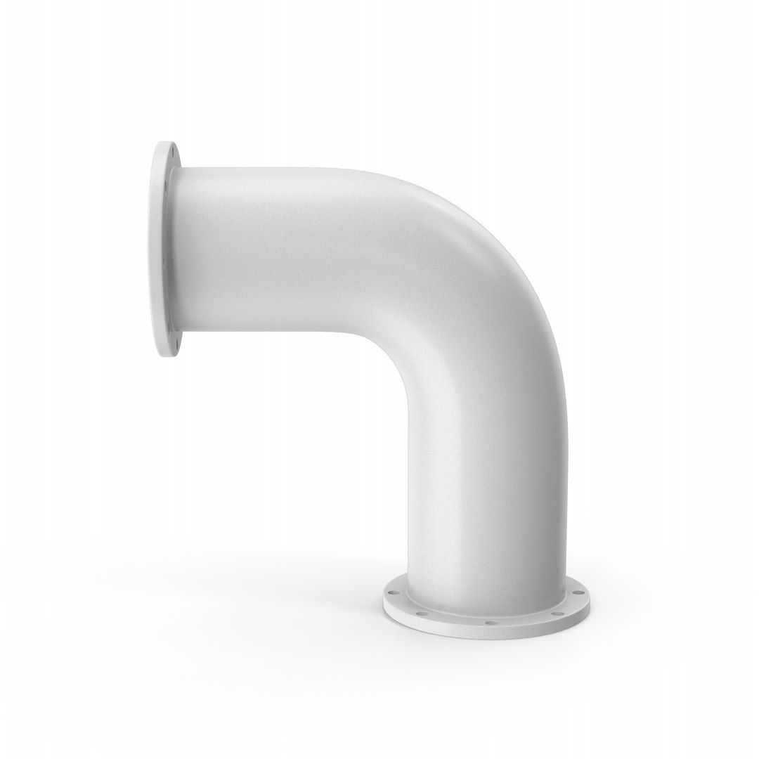 3D Industrial Pipe 90 Degree Model - TurboSquid 1866308