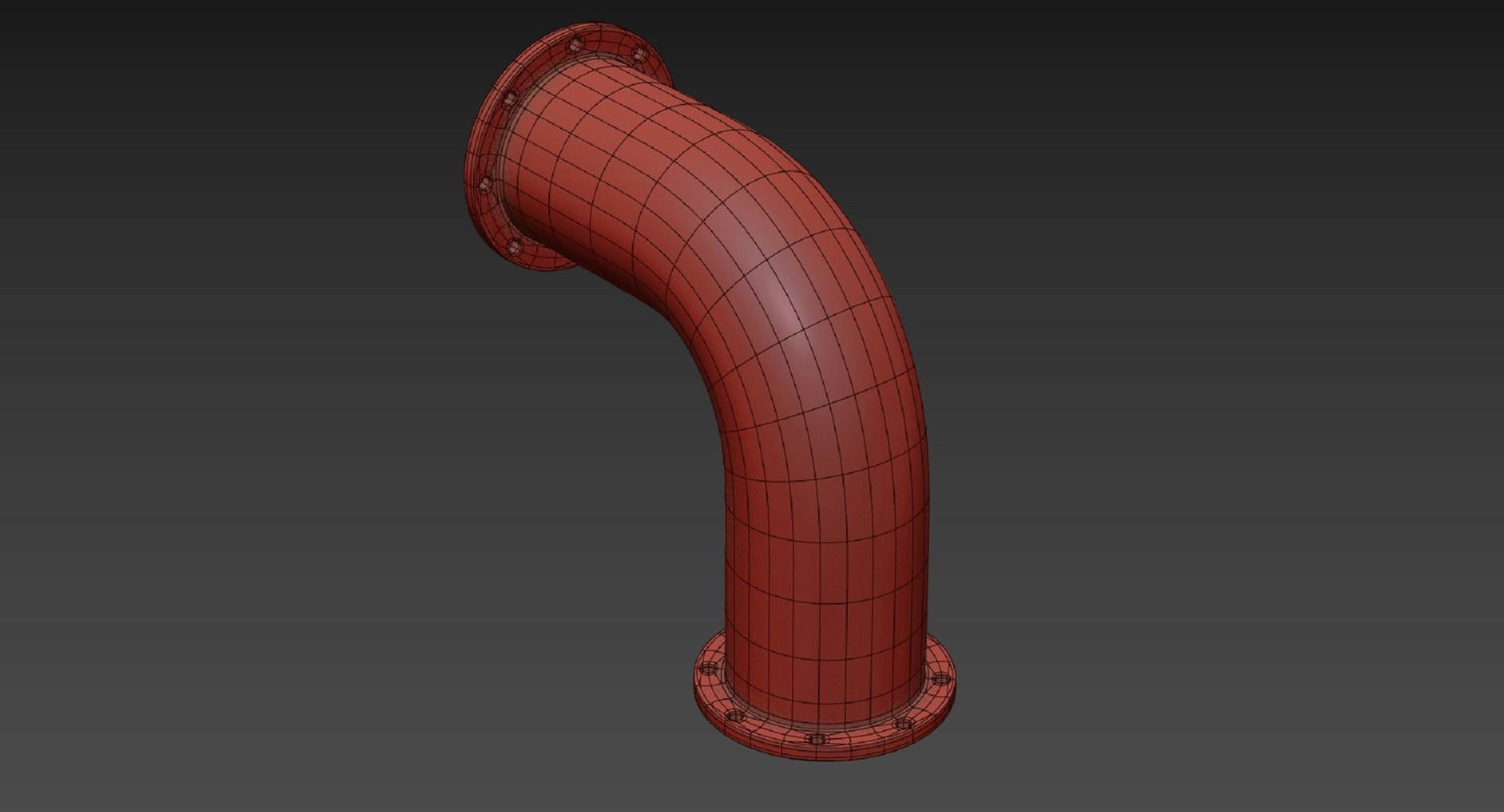 3D Industrial Pipe 90 Degree Model - TurboSquid 1866308