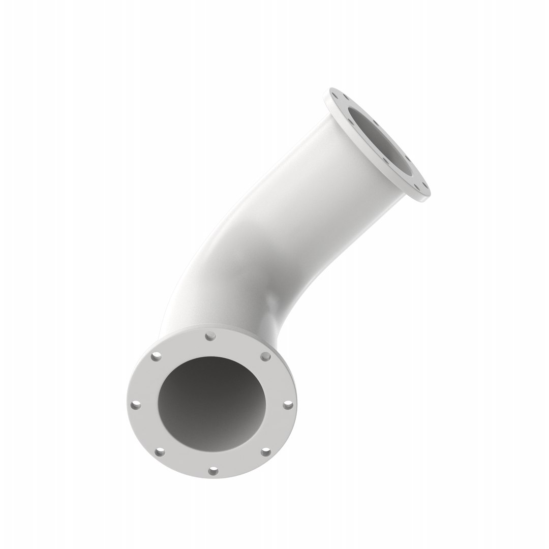 3D Industrial Pipe 90 Degree Model - TurboSquid 1866308