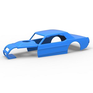 Shell of Vintage Asphalt Modified stock car V6 Scale 1 to 25 model