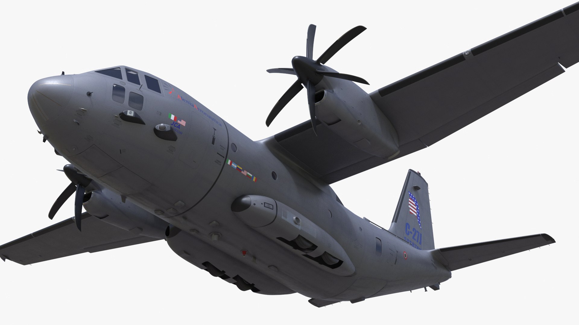 3D Aircraft C-27J Spartan Italian Rigged - TurboSquid 2290791 3D Aircraft C-27J Spartan Italian Rigged - TurboSquid 2290791