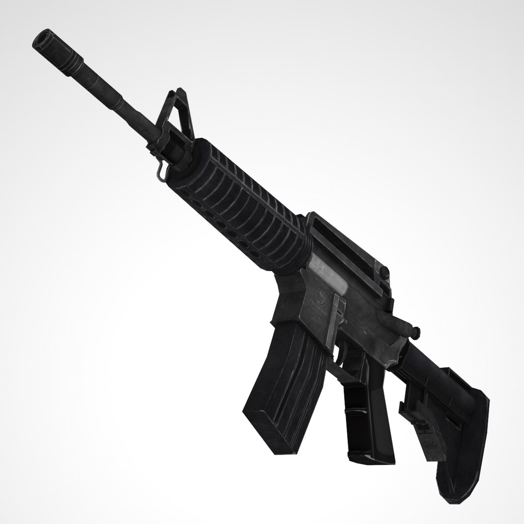 M4 Gun 3D Model - TurboSquid 1306113